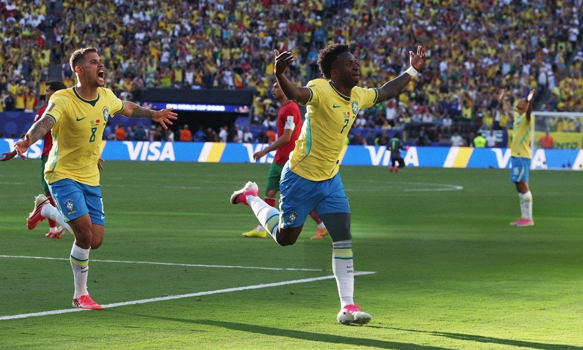 Brazil hòa Morocco ở trận ra quân World Cup: Vinicius Junior ghi siêu phẩm nhưng không đủ thắng - hình ảnh - playxx88.com Brazil hòa Morocco ở trận ra quân World Cup: Vinicius Junior ghi siêu phẩm nhưng không đủ thắng - hình ảnh - playxx88.com